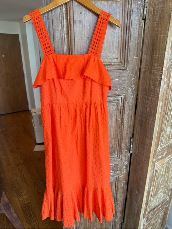 J. Crew Dresses & Skirts - J. Crew red Eyelet Ruffle Sundress